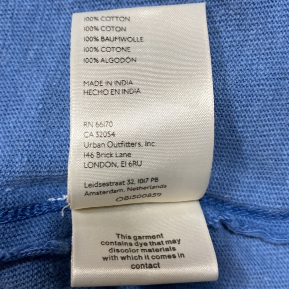 We The Free T Shirt Size Small Blue Oversized Loose Fit Exposed Seams - Picture 8 of 8